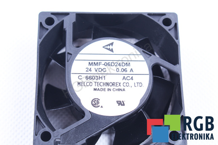 MMF-06D24DM-AC4 MELCO TECHNOREX 60X60X25MM, 24V, 0.06A VENTILADOR
