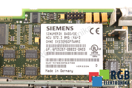 6FC5357-0BB22-0AE0 SIEMENS VERSION D SINUMERIK 840D/840DE NCU 572.3