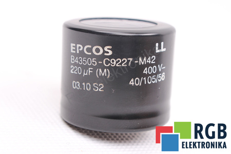 CONDENSADOR B43505-C9227-M42 EPCOS 220UF, 400VDC