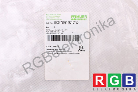 7000-78021-9610150 MURR ELEKTRONIK PUR-JZ 5X1,5GREY CABLE
