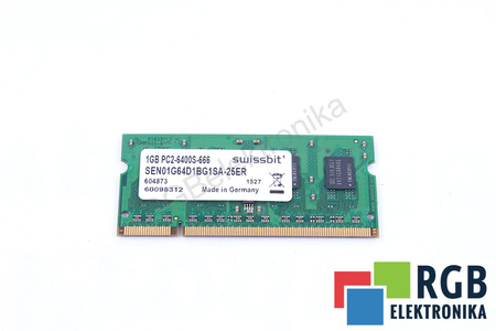 PC2-6400S-666 SWISSBIT SEN01G54D1BG1SA-25ER 1GB
