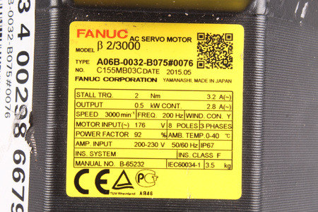 A06B-0032-B075#0076 FANUC B2/3000