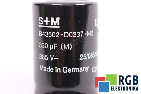 CONDENSADOR B43502-D0337-M2 S+M 330UF, 385VDC