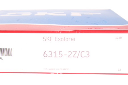 6315-2Z/C3 SKF 9000RPM, 4500RPM, 75X160X37MM, 119KN, 76.5KN RODAMIENTO