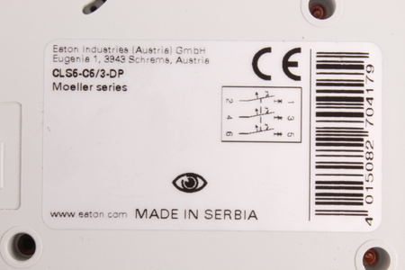 CLS6-C6/3-DP EATON 270417 INTERRUPTOR AUTOMÁTICO