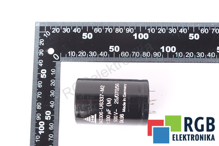 CONDENSADOR B43306-U6337-M2 S+M 25/070/56 330UF, 500VDC
