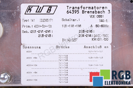 BV142/0257 KWB FUENTE DE ALIMENTACIÓN