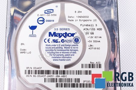 2F020J0 MAXTOR 3.5" 20GB ATA