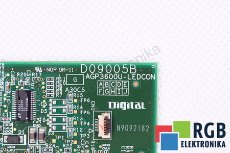 AGP3600U-LEDCON DIGITAL D09005B PARA AGP3600-U1-D24-CA1M 3910018-02