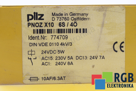 PNOZX10 PILZ 774709 RELEVO DE SEGURIDAD