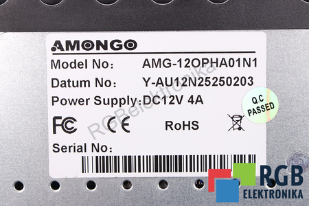 AMG-12OPHA01N1 AMONGO 12VDC 4A 12" MATRIZ LCD