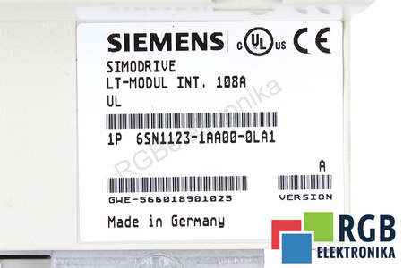 6SN1123-1AA00-0LA1 SIEMENS VERSION A SIMODRIVE 611