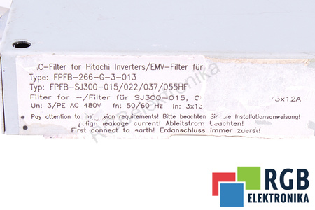 FPFB-266-G-3-013 HITACHI FPFB-SJ300-015/022/037/055HF FILTRO