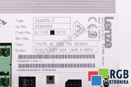 33.8203_E.2A.11 LENZE EVF8203-E