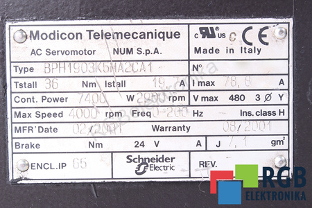 BPH1903K5MA2CA1 TELEMECANIQUE ESTATOR