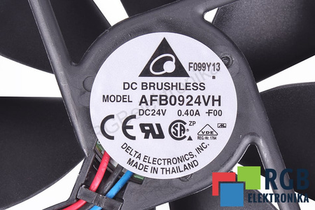 AFB0924VH-F00 DELTA 92X92X25MM 24V, 04A VENTILADOR