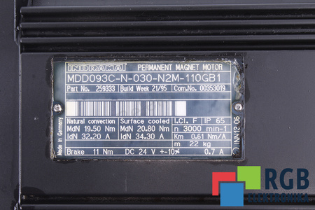 MDD093C-N-030-N2M-110GB1 INDRAMAT R911259333