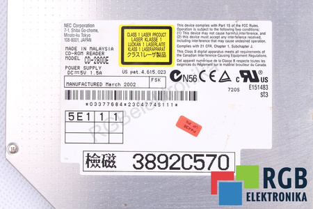 CD-2800E NEC COMPACT DISC CD-ROM