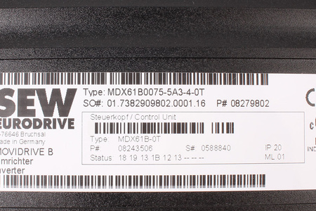 MDX61B0040-5A3-4-0T SEW EURODRIVE 08243506 MDX60A0074-5A3-4-00 08239290