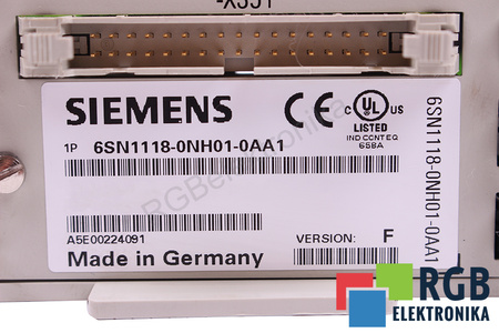 6SN1118-0NH01-0AA1 SIEMENS VERSION F SIMODRIVE 611