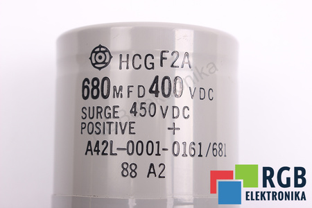 CONDENSADOR A42L-0001-0161/681 HITACHI HCGF2A 680UF, 400VDC