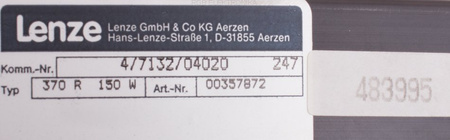 4/7132/04020 LENZE 00357872