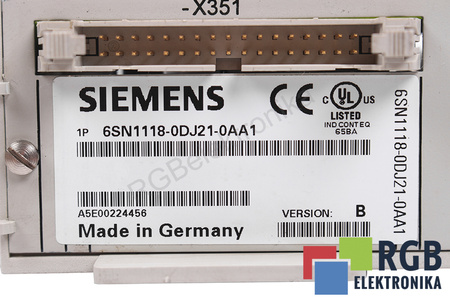 6SN1118-0DJ21-0AA1 SIEMENS CONTROL BLOCK SIMODRIVE