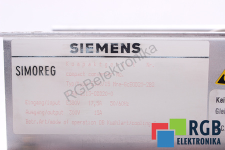 6RA2113-0DD20-0 SIEMENS E300/15 MRE-GCEOD20-2B2 SIMOREG