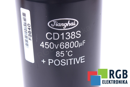 CONDENSADOR CD138S JIANGHAI 6800UF, 450V