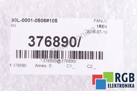 A90L-0001-0506#105 FANUC 2406KL-05W-B59 60X60X15MM, 24V, 0.13A VENTILADOR