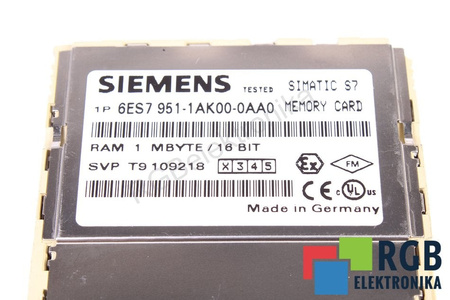 6ES7951-1AK00-0AA0 SIEMENS 16BIT SIMATIC S7
