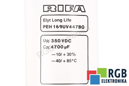 CONDENSADOR PEH169UV447BQ RIFA 4700UF, 350V