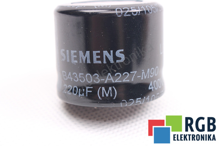 CONDENSADOR B43503-A227-M90 SIEMENS 220UF, 400VDC