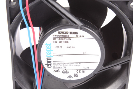 3214JH EBM PAPST 92X92X38MM, 24V, 0.37A VENTILADOR