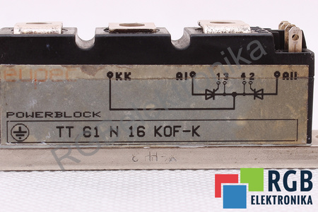 TT61N16KOF-K EUPEC POWERBLOCK 60A, 1600V