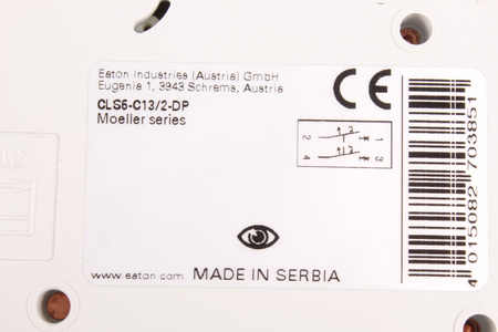 CLS6-C13/2-DP EATON 270385 INTERRUPTOR AUTOMÁTICO