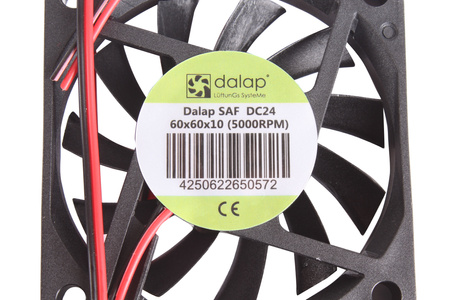 SAF DC24 DALAP 60X60X10MM, 24V VENTILADOR