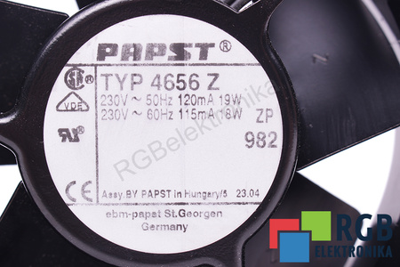 4656Z EBM PAPST 119X119X38MM, 230V VENTILADOR