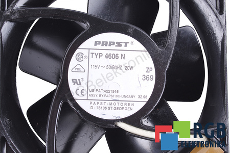 4606N EBM PAPST 115V 20W VENTILADOR