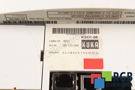 KSD1-08 00-122-284 KUKA E93DA222I4B531