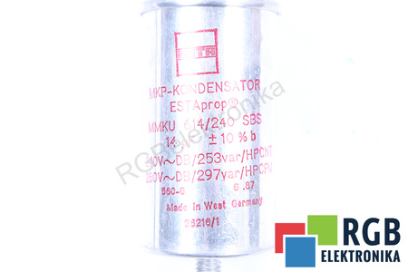 CONDENSADOR MMKU614/240SBS ESTA 14UF, 240/260V