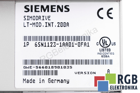 6SN1123-1AA01-0FA1 SIEMENS VERSION A SIMODRIVE 611