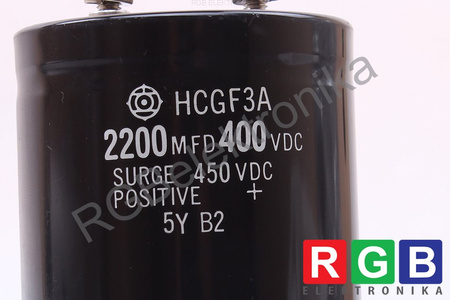 CONDENSADOR HCGF3A 2200UF, 400VDC