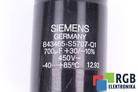CONDENSADOR B43465-S5707-Q1 SIEMENS 700UF, 450V