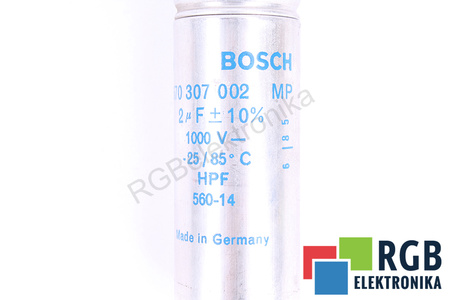 CONDENSADOR 670307002 BOSCH 2UF, 1000VDC
