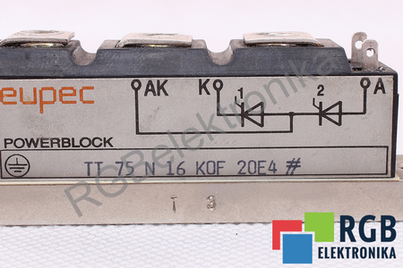 TT75N16KOF EUPEC POWERBLOCK 75A, 1600V