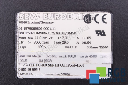 BSHF502 CM90S/KTY/AK0H/SM50 SEW EURODRIVE