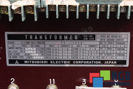 TB740-037K MITSUBISHI ELECTRIC TRANSFORMADOR