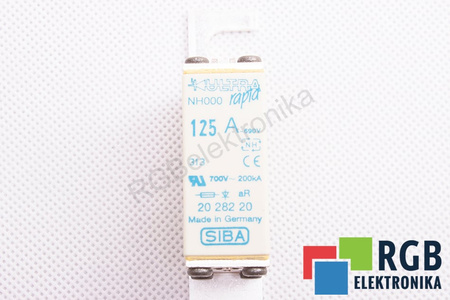 FUSIBLE 2028220 SIBA ULTRA RAPID NH000 125A, 690V, 200KA