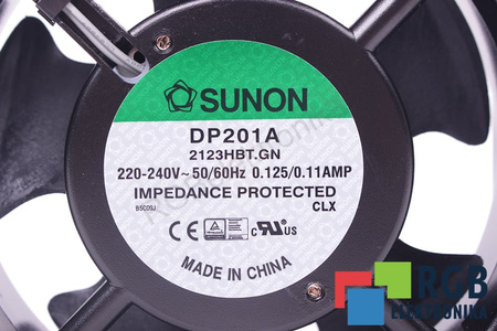 DP201A2123HBT.GN SUNON 120X120X38MM, 230V VENTILADOR